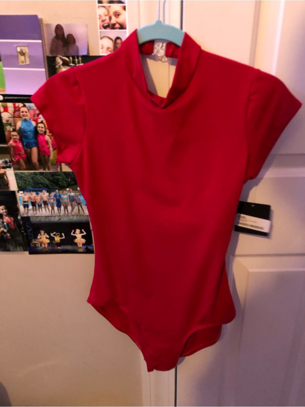 Red Mirella Short Sleeve Leotard